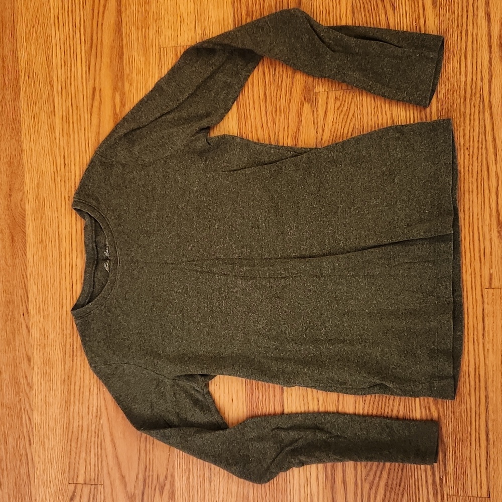 Eddie Bauer long sleeve green t shirt size small